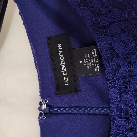 Liz Claiborne Sleeveless Lace Dress - Picture 3 of 9